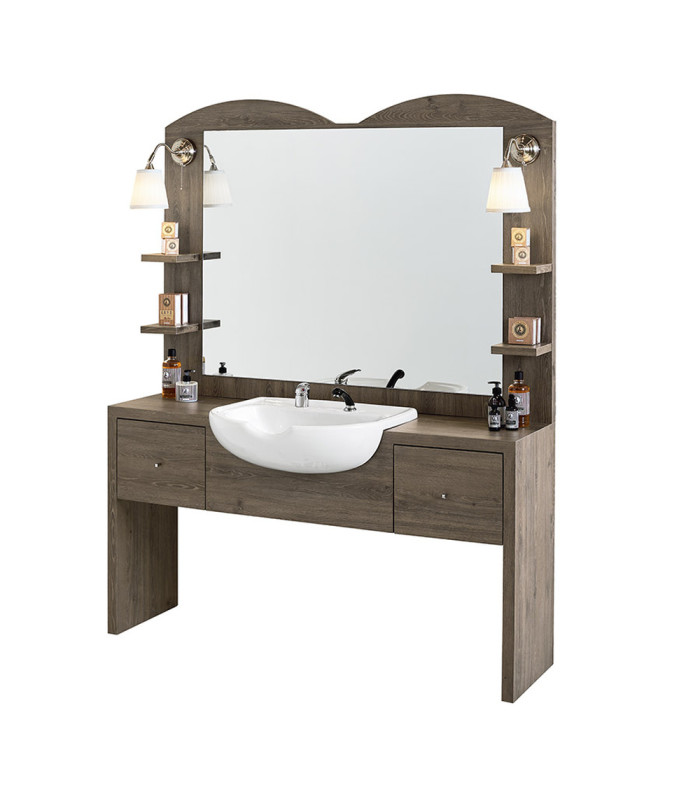 Tocador De Barberia Con Lavacabezas Goya