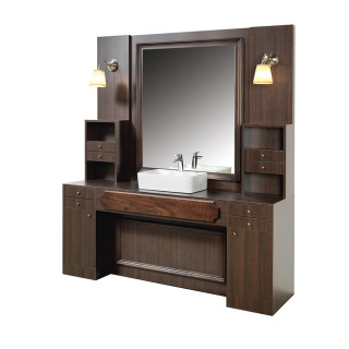 Tocador De Barberia Con Lavacabezas Retro