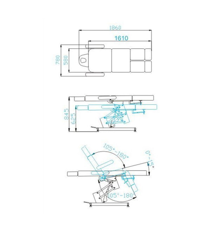 Sillon De Estetica Electrico 1 Motor 706