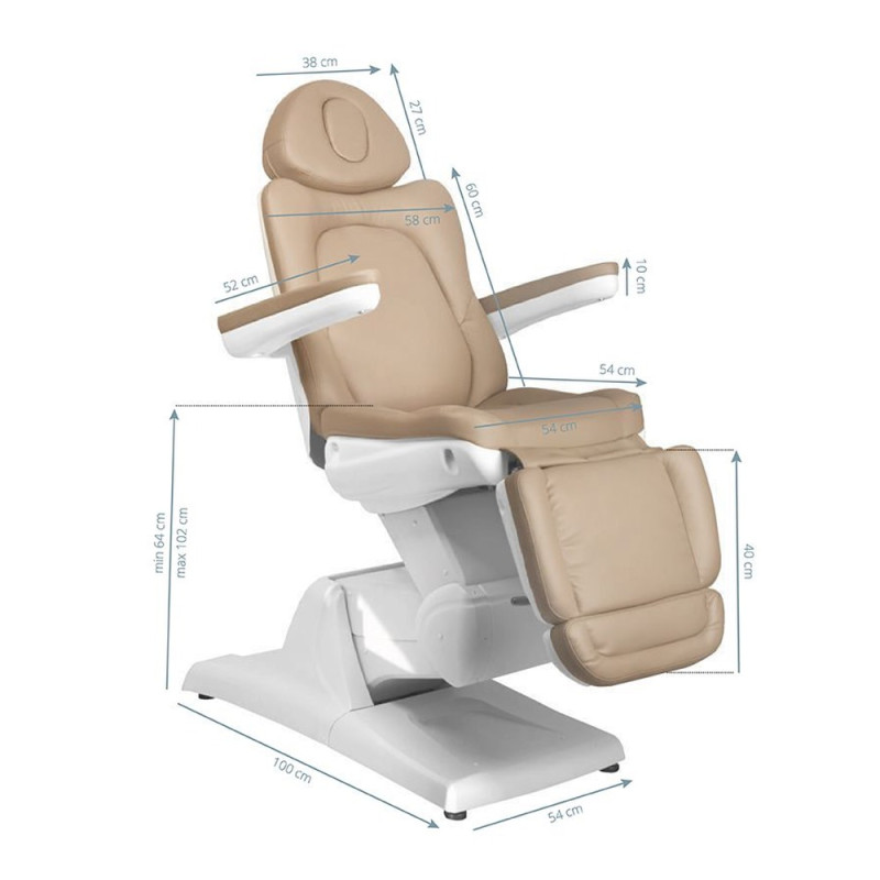 Sillon De Estetica 870 Electrico 3 Motores