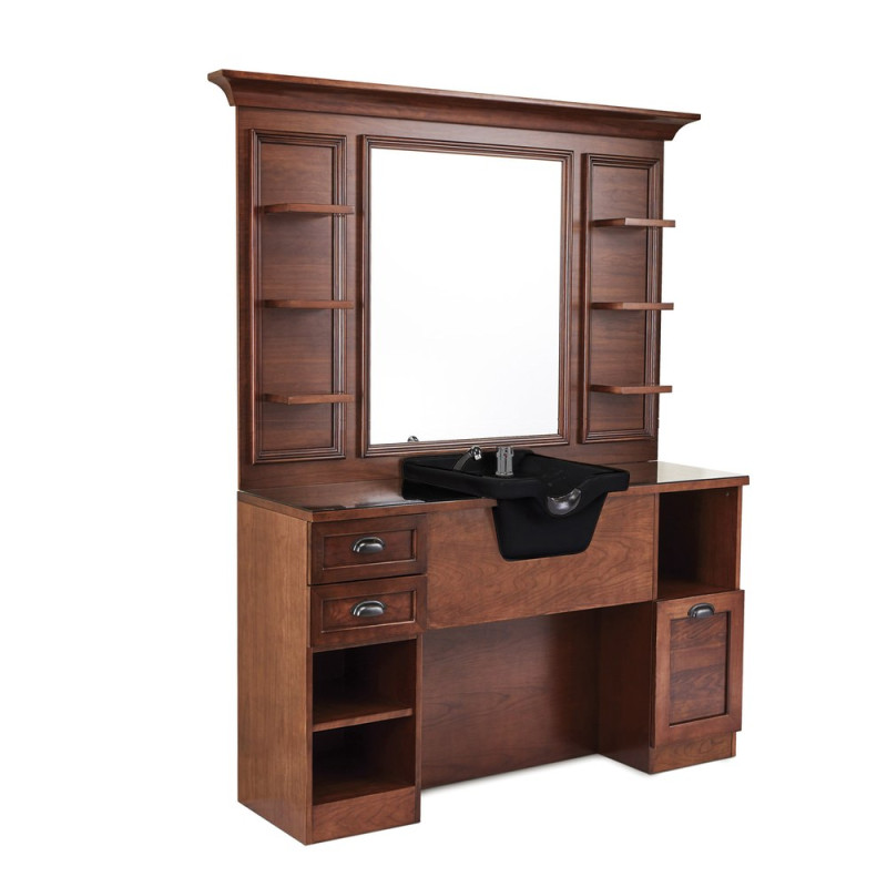 Tocador de Barberia Con Lavacabezas Jules