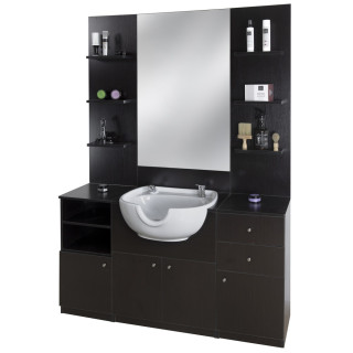 Tocador de Barberia Con Lavacabezas ID