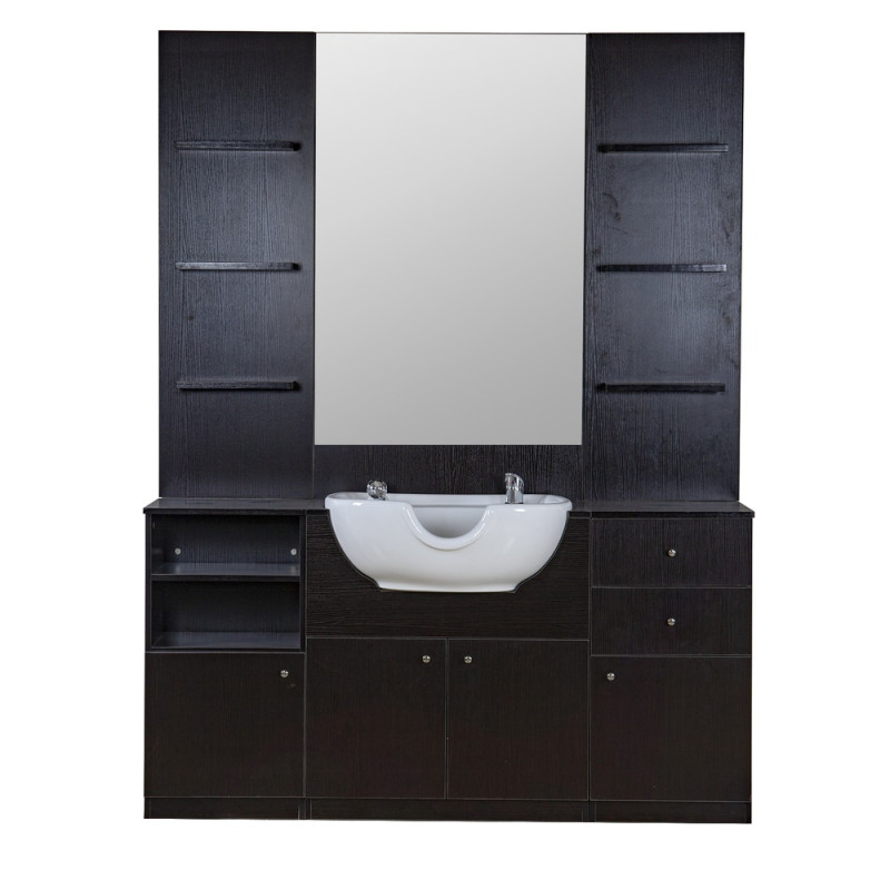 Tocador de Barberia Con Lavacabezas ID