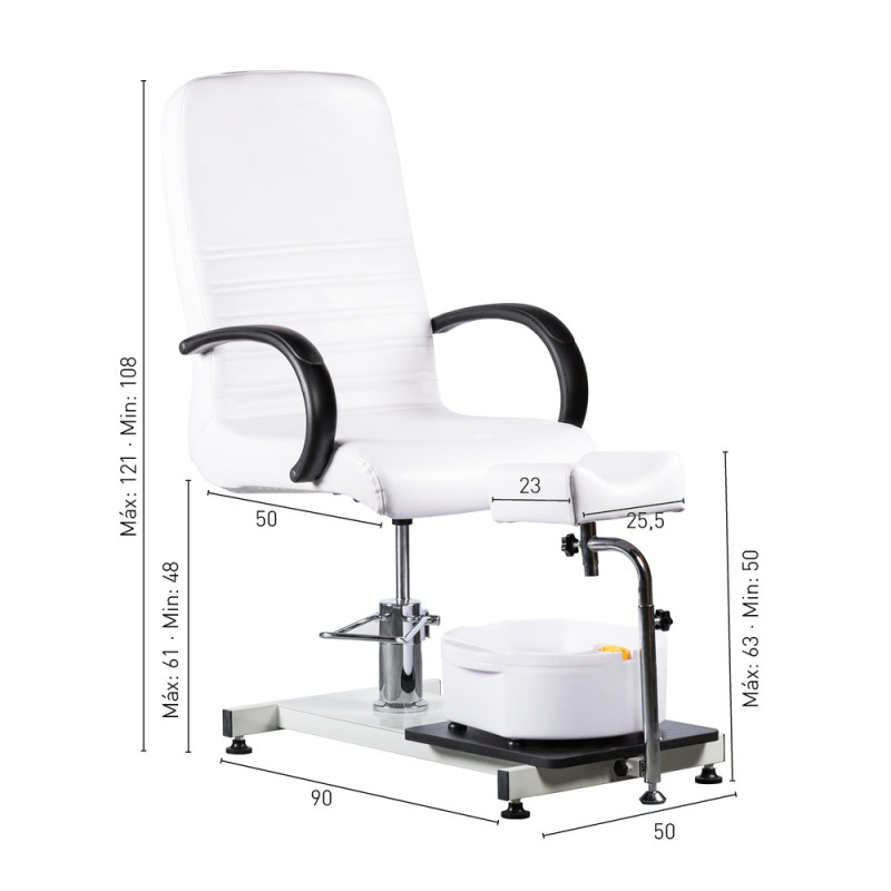 Sillon de Pedicura Hidraulico Torino