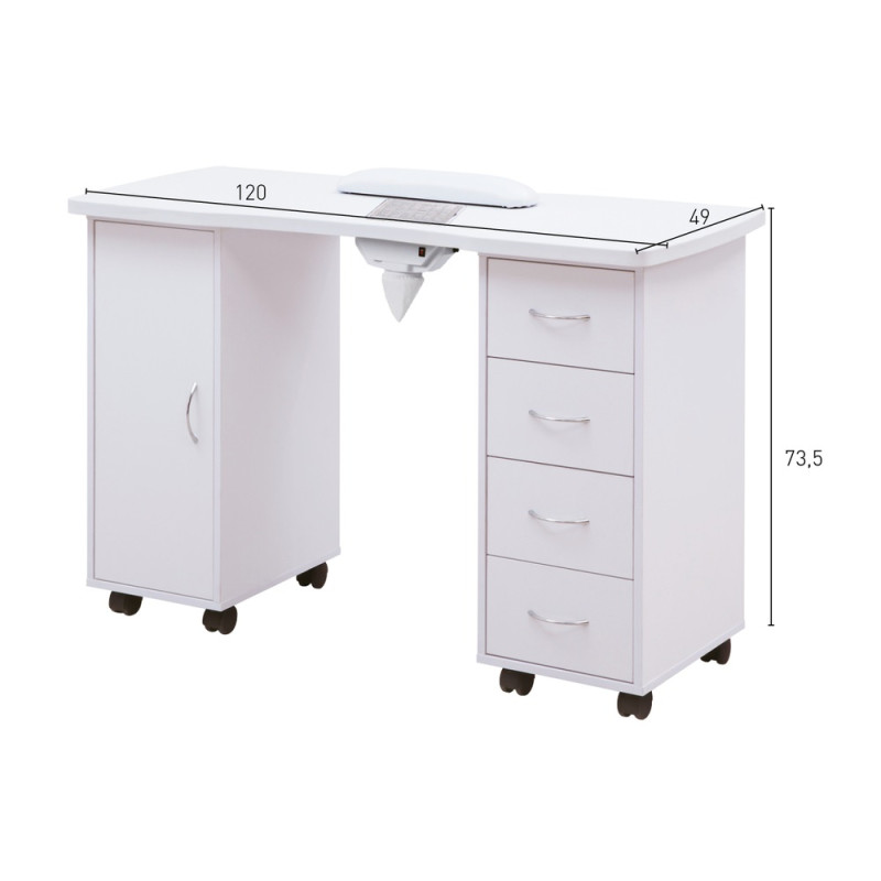 Mesa de Manicura con Aspirador Metz