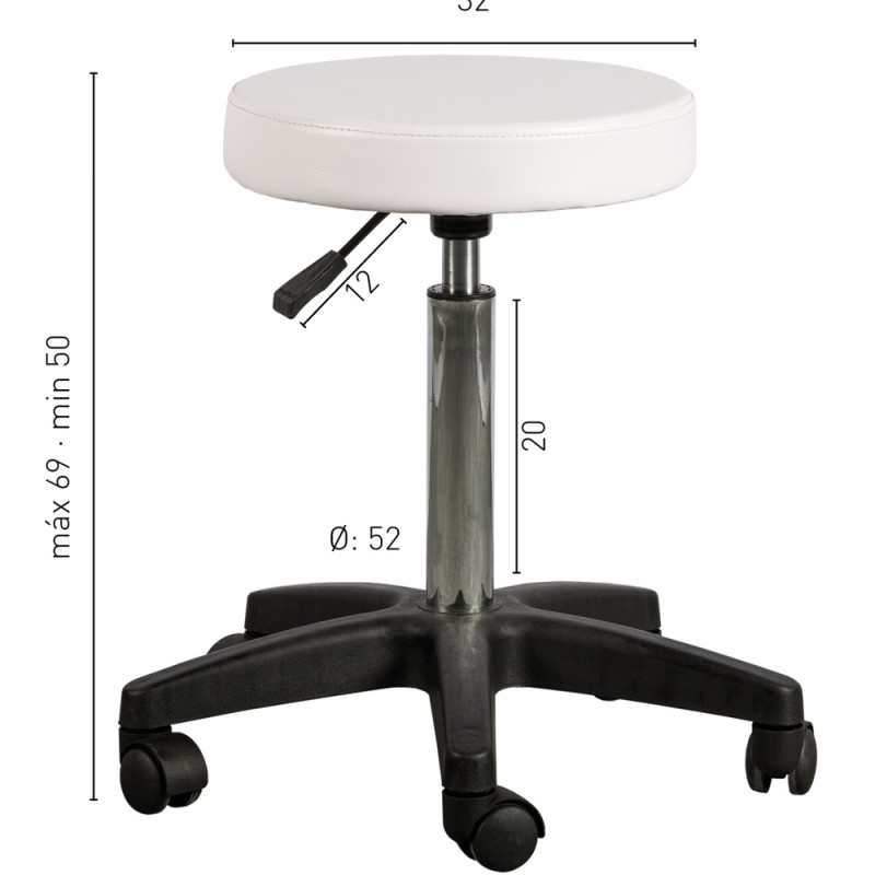 Taburete de Peluqueria Ferrara