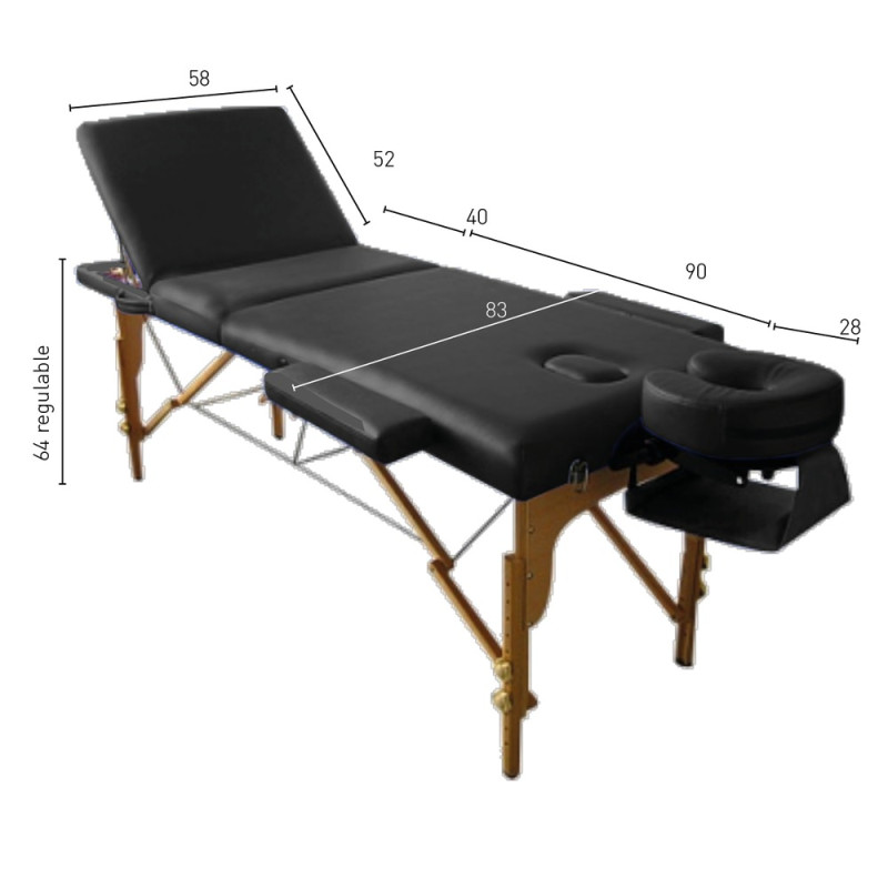 Camilla Plegable Madera Florencia