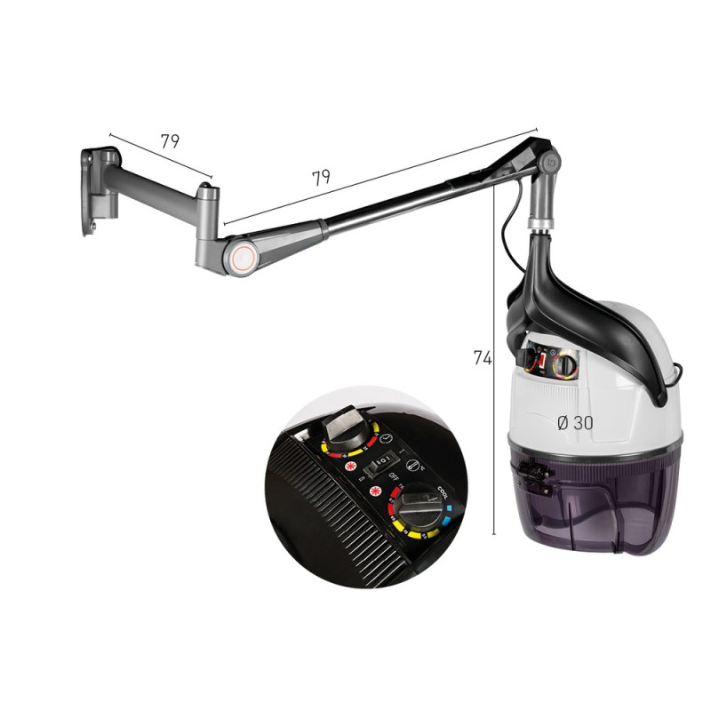 Secador de Casco con Brazo Venecia