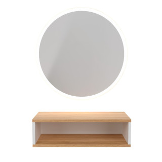 Tocador De Peluquería Circular Mudi Led