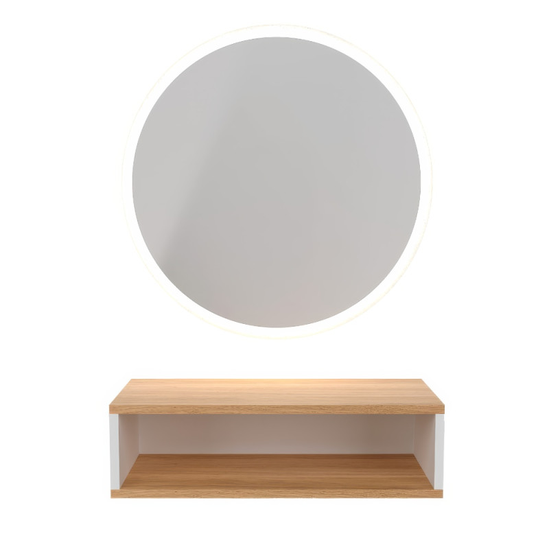 Circular Mudi Led Hair Salon Styling Unit