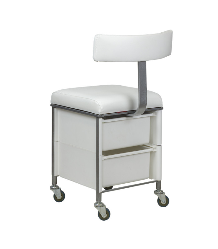 Taburete Auxiliar Karat Con Respaldo