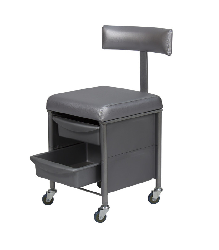 Taburete Auxiliar Karat Con Respaldo