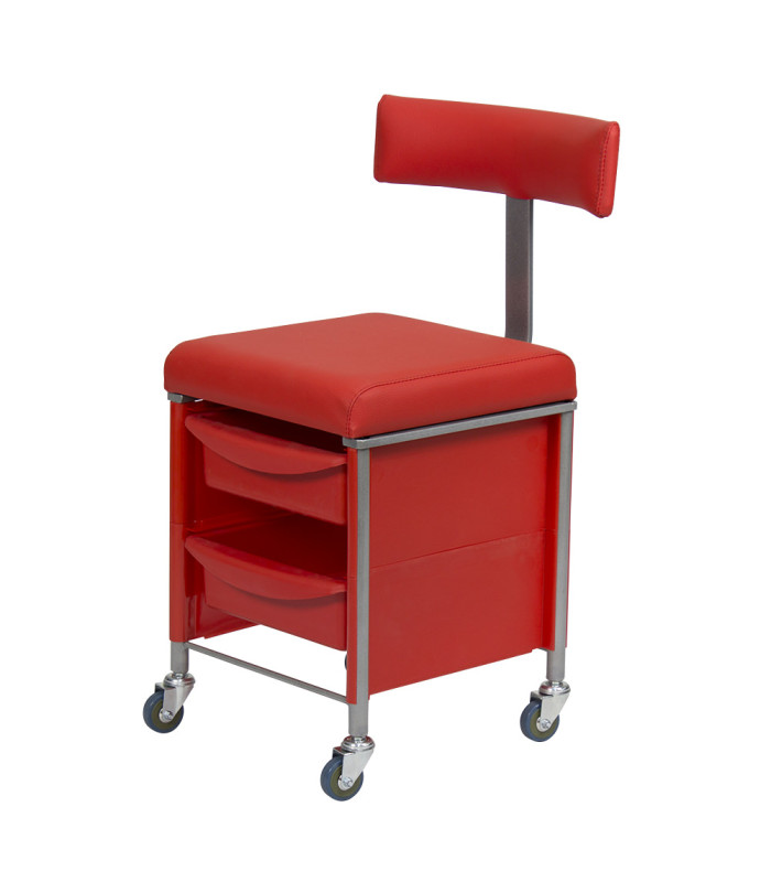 Taburete Auxiliar Karat Con Respaldo