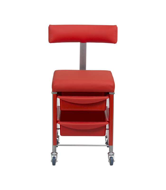 Taburete Auxiliar Karat Con Respaldo