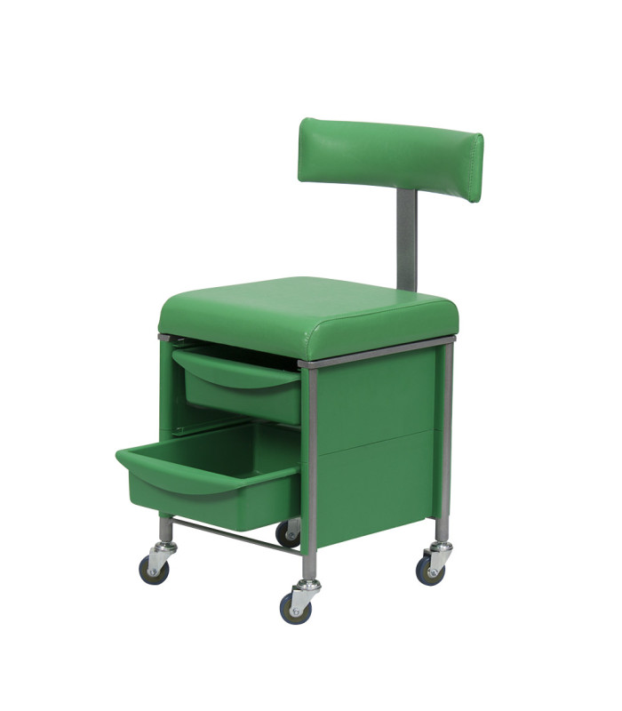 Taburete Auxiliar Karat Con Respaldo