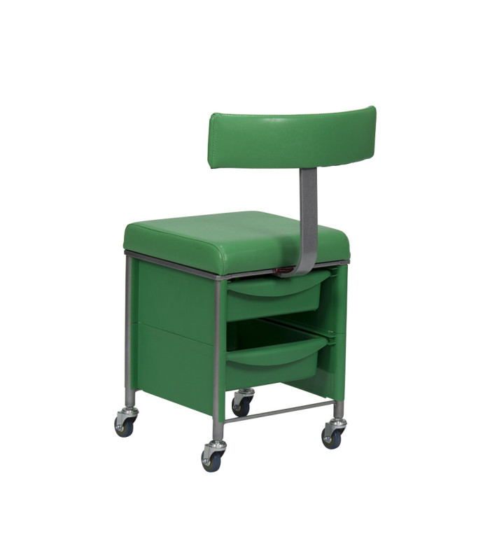 Taburete Auxiliar Karat Con Respaldo