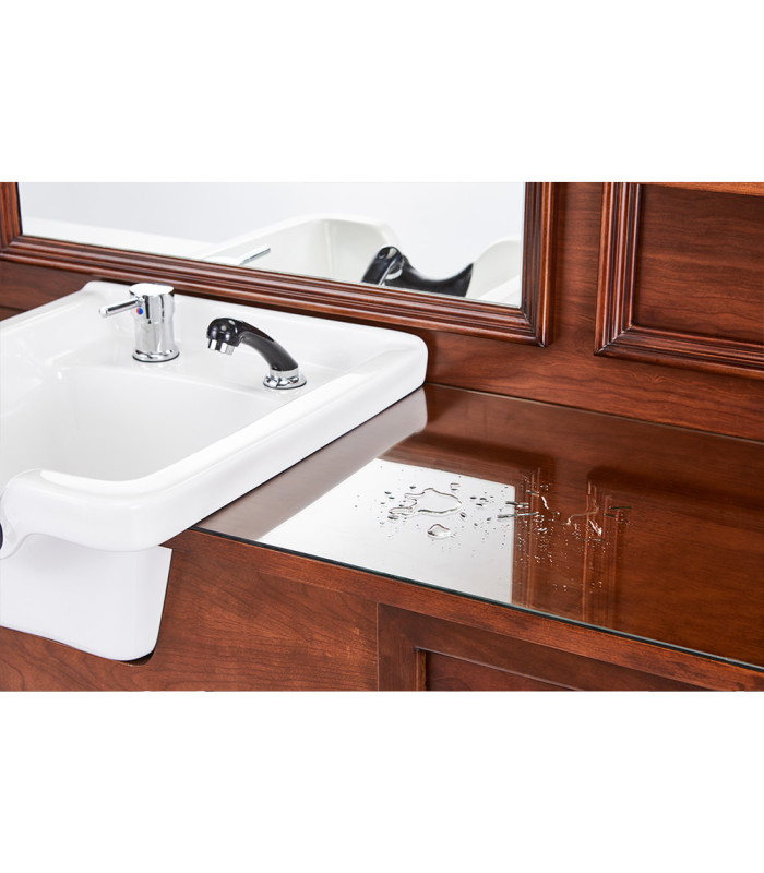 Tocador de Barberia Con Lavacabezas Jules