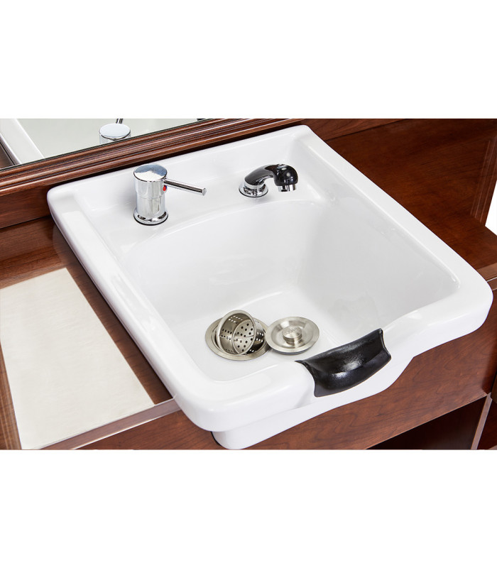 Tocador de Barberia Con Lavacabezas Jules