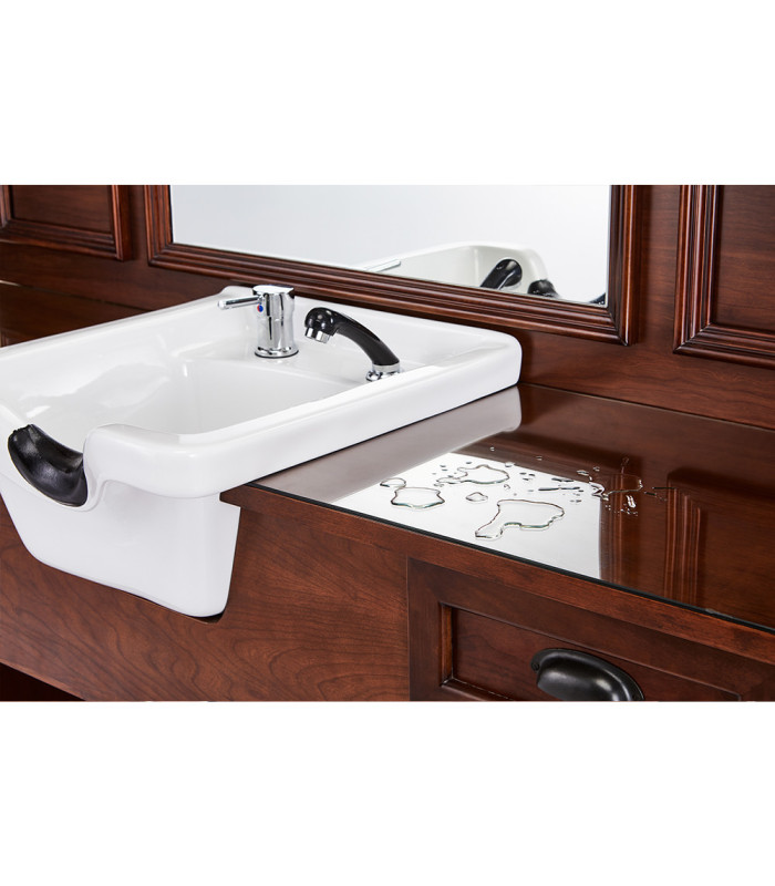 Tocador de Barberia Con Lavacabezas Jules