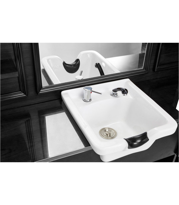 Tocador de Barberia Con Lavacabezas Jules