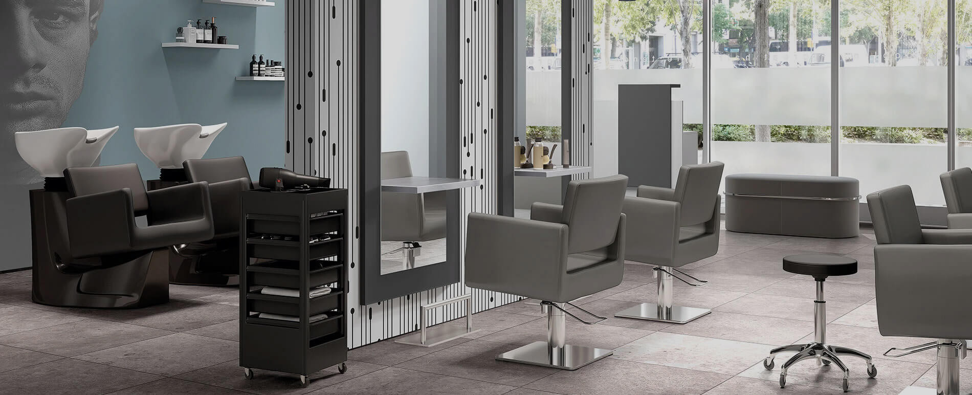 Peluqueria de diseño industrial vezzosi Iron